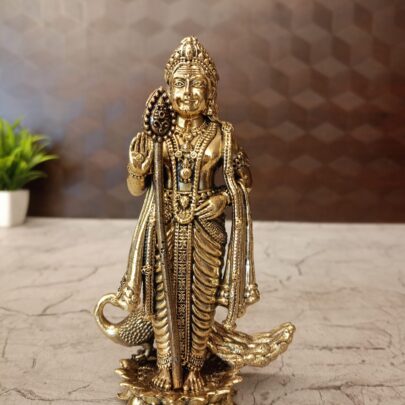 Brass Fine Art Murugan Idol, 6 Inch